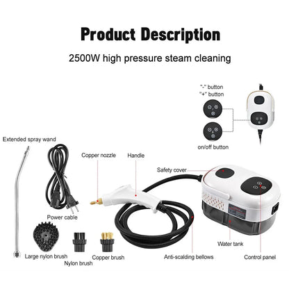 Magneto 2500W High-Pressure Steam Cleaner - Magneto